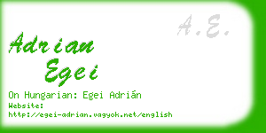 adrian egei business card